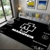 1Pc Rammstein Theme Printed Rectangle Carpet, Home Door Mat, Outdoor Travel Protection Carpet A2