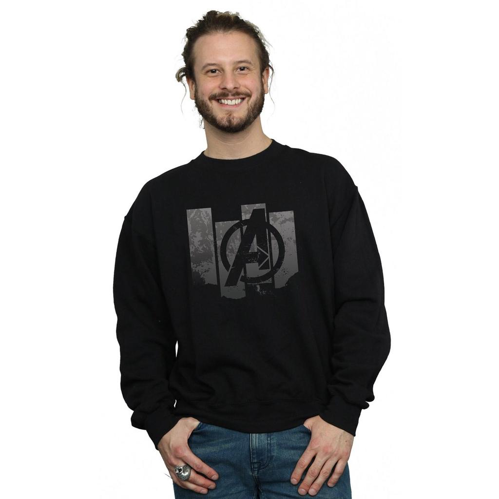 Marvel Mens Avengers Endgame Panel Logo Sweatshirt