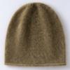 Womens 100% Cashmere Beanie Rolled Brim Warm Fashion Versatile Solid Color Ear Protection Hat