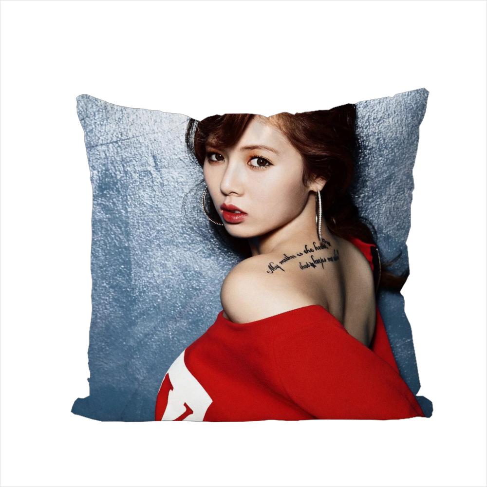 Singer Kim Hyun A Pillow Case For Car Sofa Decorative Home Doublesided Print Plush Square Throw Pillow Cushion Cover
