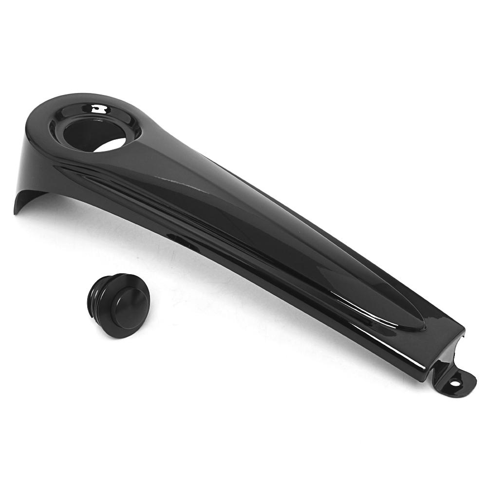 Motorrad Hochglanz Schwarz Gestrecktes Armaturenbrett Kraftstofftankabdeckung ABS-Kunststoff Für Harley Touring Electra Street Glide Road King