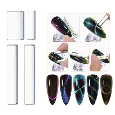 8Pcs Nail Art Cat Eye Magnet For Nails Gel Polish Magnets Pens Nail Art Tools Gradient Ombre Design Magnetic Sticks