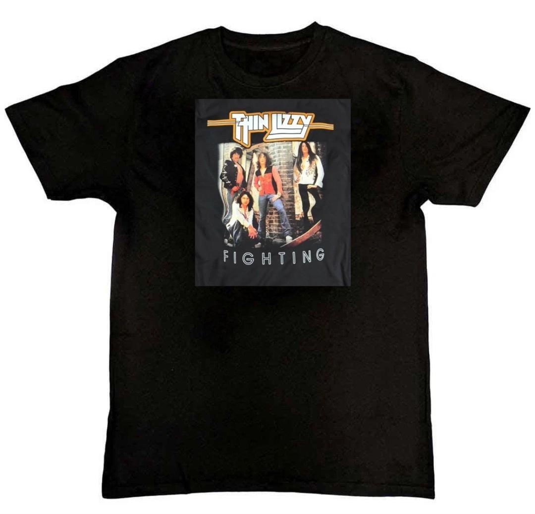 Thin Lizzy Fighting Graphic Print Mens T-Shirt L
