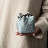 Chinesischer Stil Tee-Set Aufbewahrungstasche Verdickt Multifunktionale Süßigkeiten-Aufbewahrungstasche Vintage Bestickte Teetasse Kordelzugtaschen