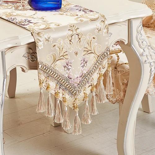 

Dining Table Flag Tea Table Flag Cabinet Flag Bed Flag Fabric Table Flag for Home Decor 180x32cm