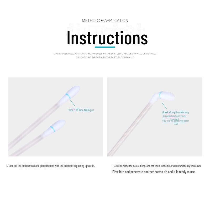 Portable Disposable Iodine Cotton Swabs for Baby Umbilical Care and Acne Treatment