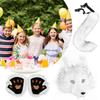 Wolf Cosplay Set Faux Wolf Dress Up Accessories Women Dress Up Animal Fashion Outfit For Role Play Stage Performance Masquerade