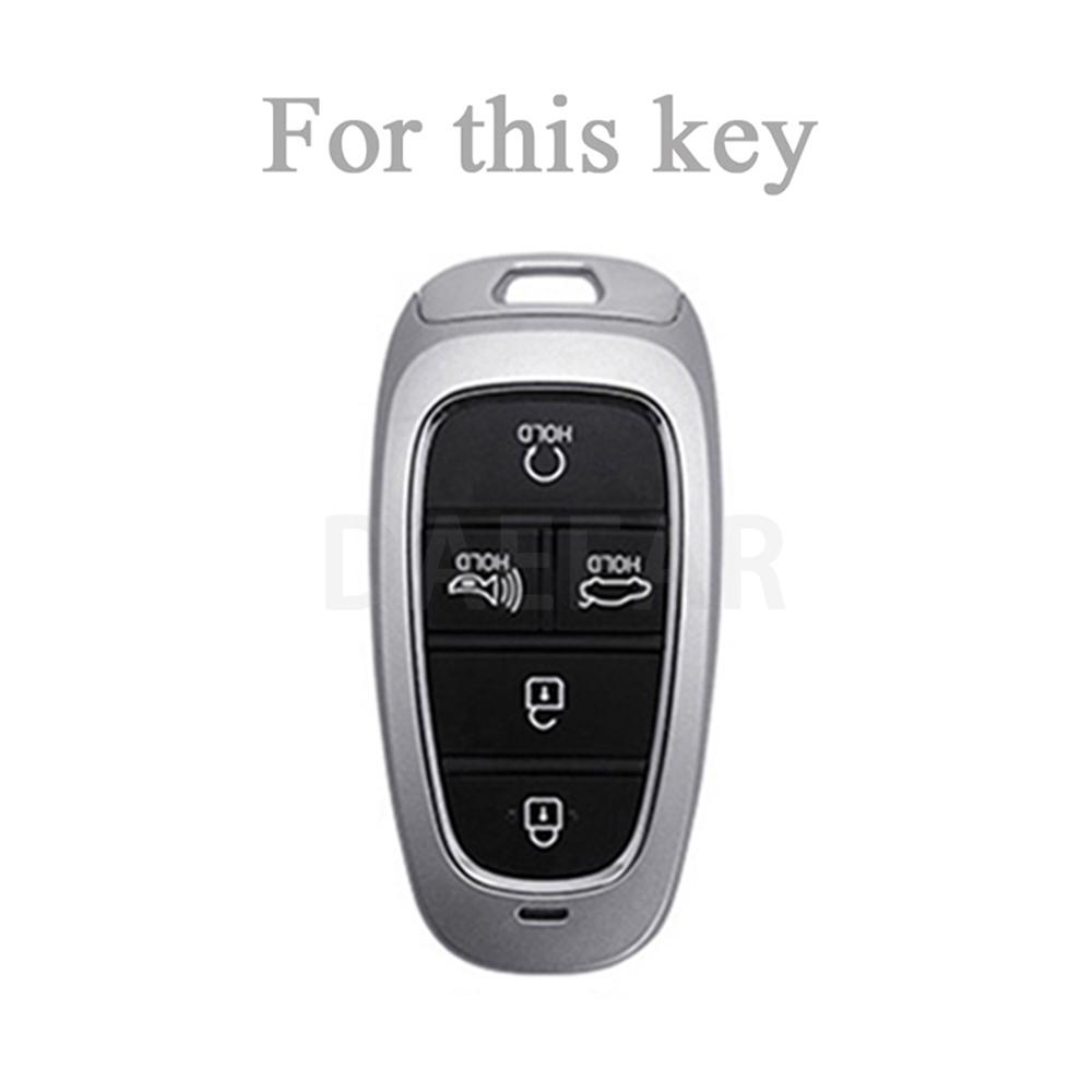 For Hyundai - Sonata Nexo Dn8 Santa Fe Tm Tucson Nx4 Staria Ioniq 5 Butoons Tpu Remote Key Shell Fob Case Cover