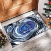 Manchester City Printed Flannel Area Rug Non Slip Soft Polyester Floor Carpet Indoor Decor Mat for Bedroom Living Room Sofa
