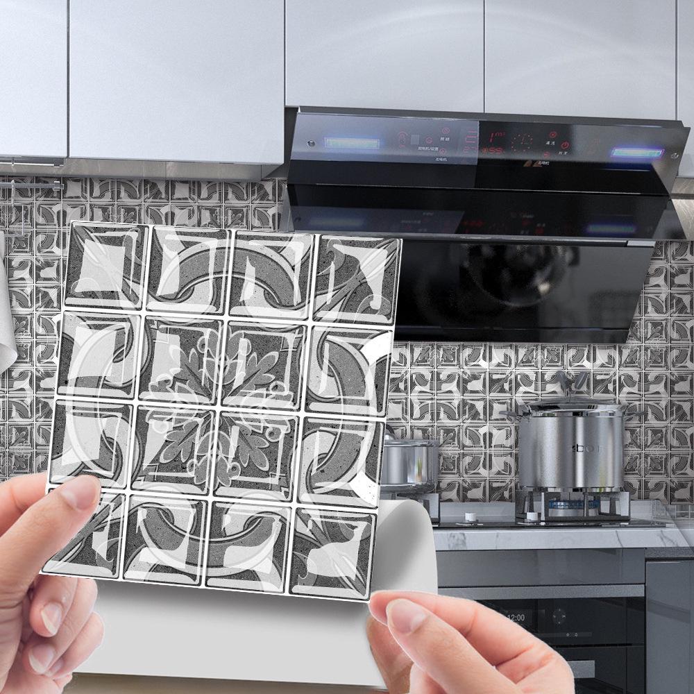 3D Mosaic Tile Sticker - Creative, Bright Film, DIY Wall & Floor Decor