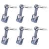 Mechanical Inspired Metal Keychain with Narrow Cap Compact Key Organization Metal Texture Suitable for Daily Use