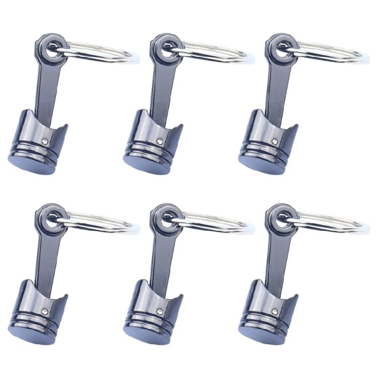 Mechanical Inspired Metal Keychain with Narrow Cap Compact Key Organization Metal Texture Suitable for Daily Use
