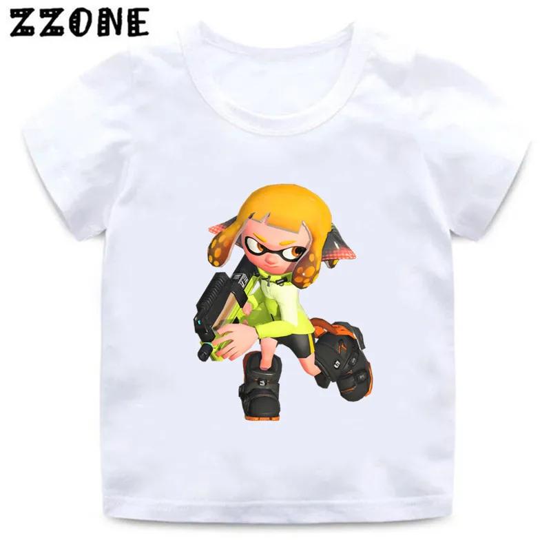 Splatoon 3 Funny Game Cartoon Kids TShirts Octolings Splatlands Girls Clothes Baby Boys T shirt Summer Children Topsooo5839