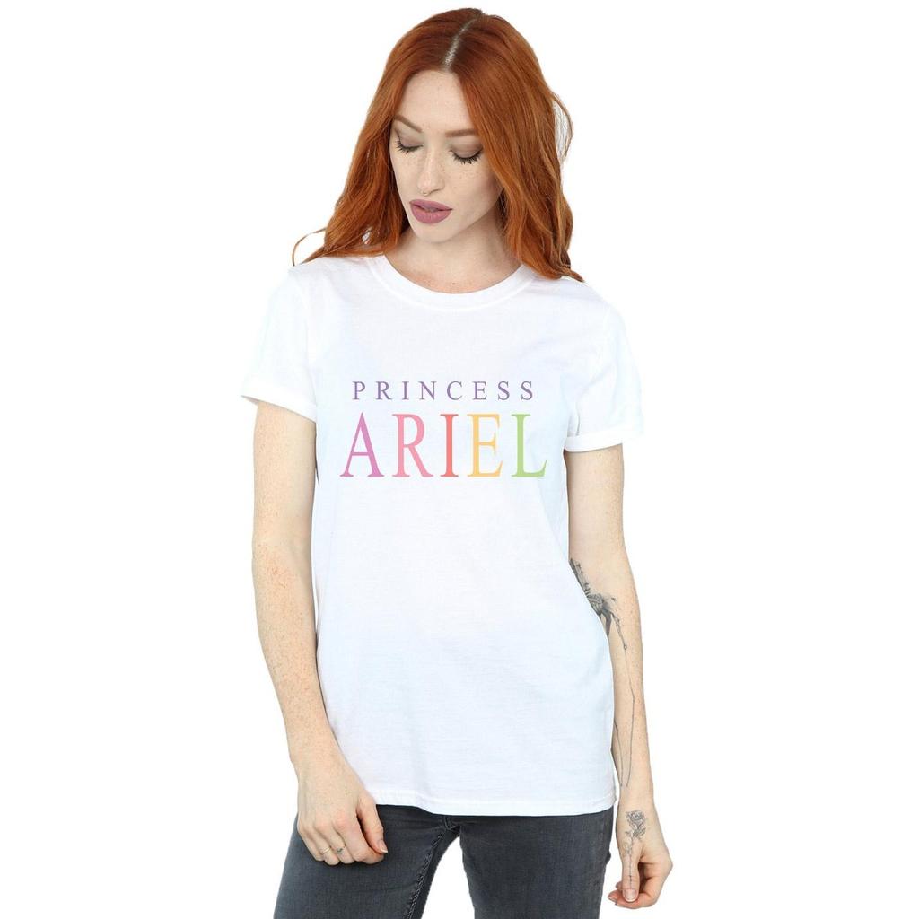 Disney Womens/Ladies The Little Mermaid Ariel Graphic Cotton Boyfriend T-Shirt