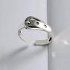 Koreanischer Stil Retro 925 Silber Gürtelschnalle Hip Hop Ring Schmuckstück