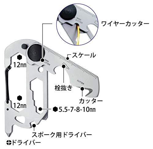 TOYOMITSU Multi-tool Carabiner AG-774