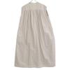 DANTON DT-B0347 Beige Cotton Linen Slave Sleeveless Dress dress 36 beigeUsed