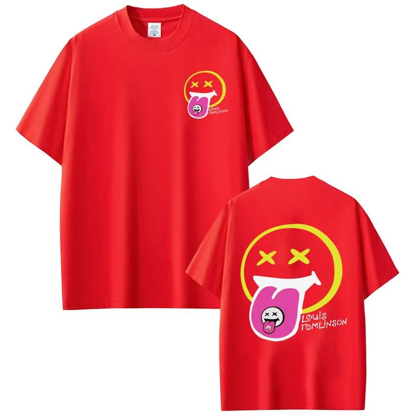 Singer Louis Tomlinson Fashion Print Vintage Unisex Women Hiphop Tshirts Fashion Casual Cotton Tshirts Streetwear