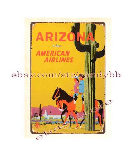 

tin dorm room wall decor American Arizona Travel Poster metal tin signAluminum 20x30cm（7.8x11.8inch）