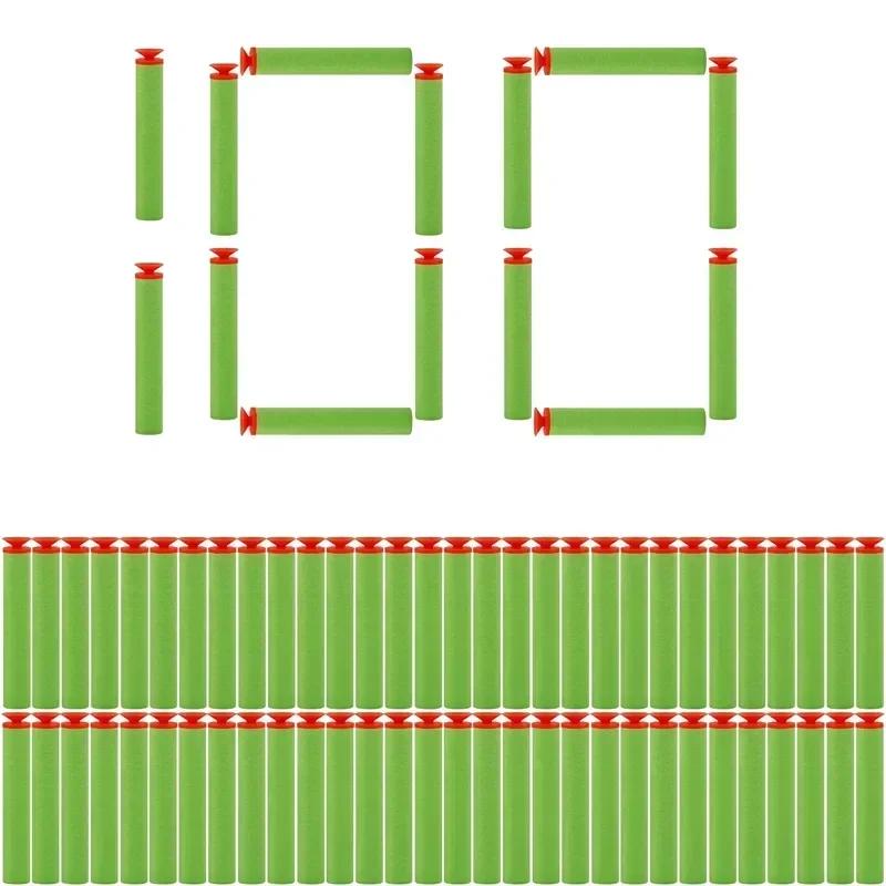 BGreen 7.2cm Sucker Head Bullets Foam Darts EVB Refill for N-Strike Elite Series Blasters Kids Toy Gun Accessories