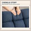 Swivel Accent Chair, Modern Lounge Chair without Armrests with Steel Legs, Dark Blue