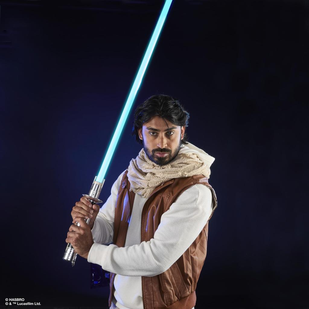 Hasbro Star Wars Black Series Ezra Bridger Force FX Elite Electronic Lightsaber with Advanced LED and Sound Effects, Ages 14 and Up, G0702, Authentic