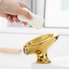 Leaf Shape Soap Dish Gold Silver Bathroom Storage Holder Elegant Soap Rack  Kitchen