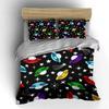 Colorful Space Theme Decor Set Soft Comfortable Duvet Cover Bedding Set Included 1*Duvet Cover & 2*Pillowcases Gift