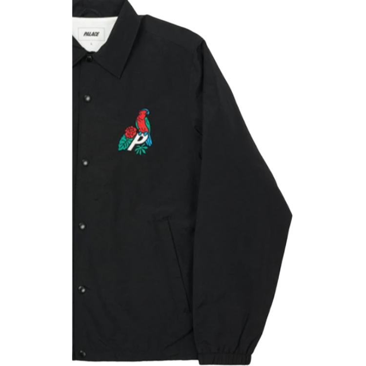 Palace Parrot Palace-3 Coach Jacket Black Unisex Outerwear P19JK003