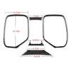 5Pcs Carbon Fiber Interior Speedometer Surround Cover Trim For Chevrolet Camaro