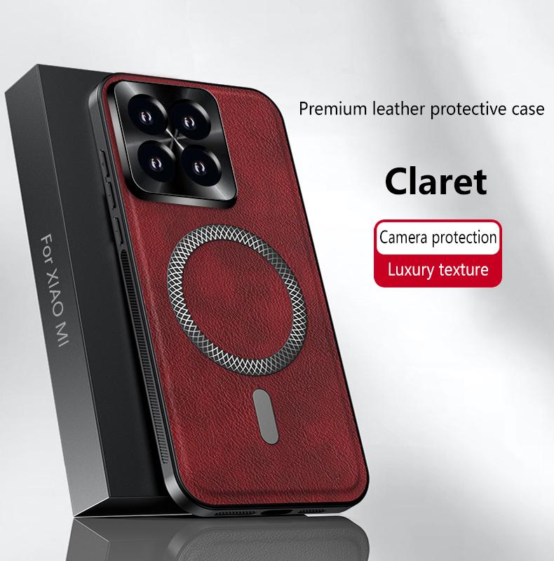 

For Xiaomi 14 14 Pro 14 Ultra leather full-cover magnetic waterproof shockproof fingerprint phone case For Xiaomi 14