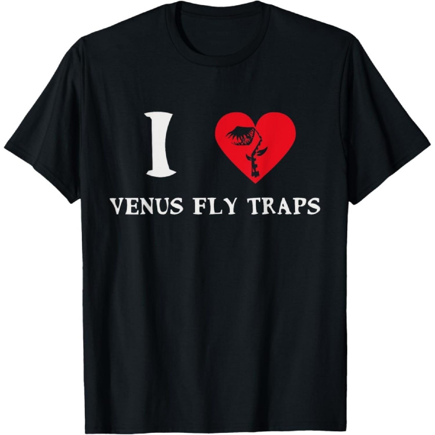 I Love Venus Fly Tarp Tee Shirt Exotic Carnivorous plant S