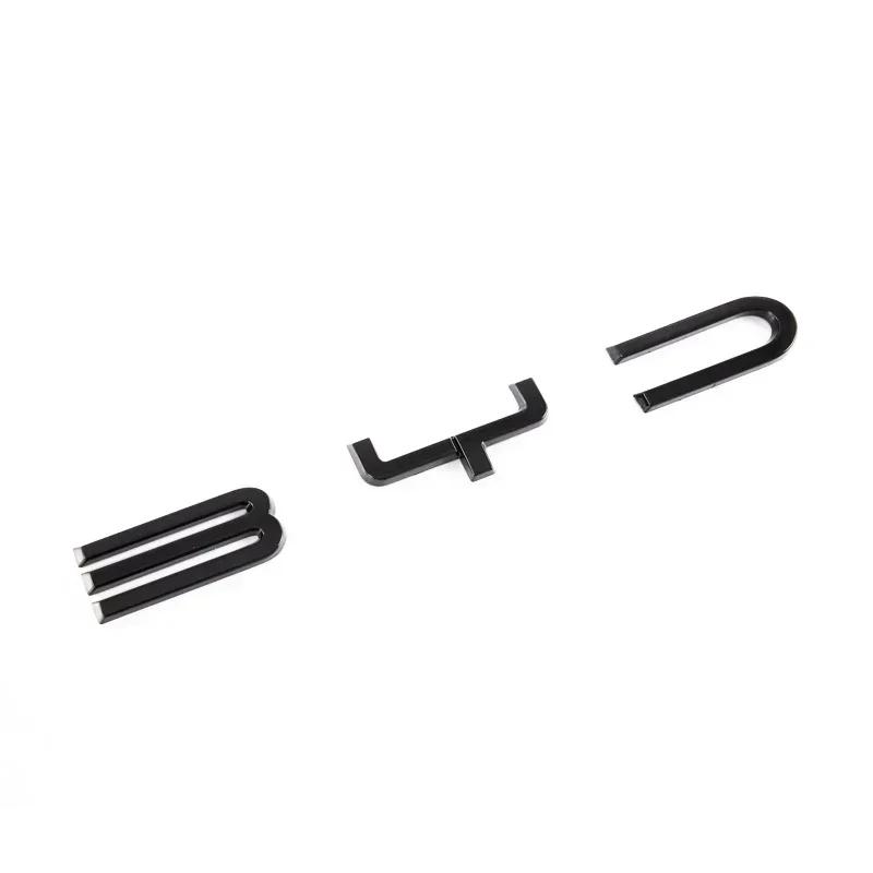 Per BYD SEAl EV ATTO 4 2022 2023 2024 Accessori Auto Emblema Badge Decalcomania Paraurti Anteriore Logo Nero Carbonio Adesivo di Modifica