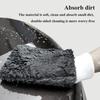 Microfiber Wash Mitt Super Absorbent Dual Sided Scratch Free Cleaning Work Gloves for Dry Wet Use