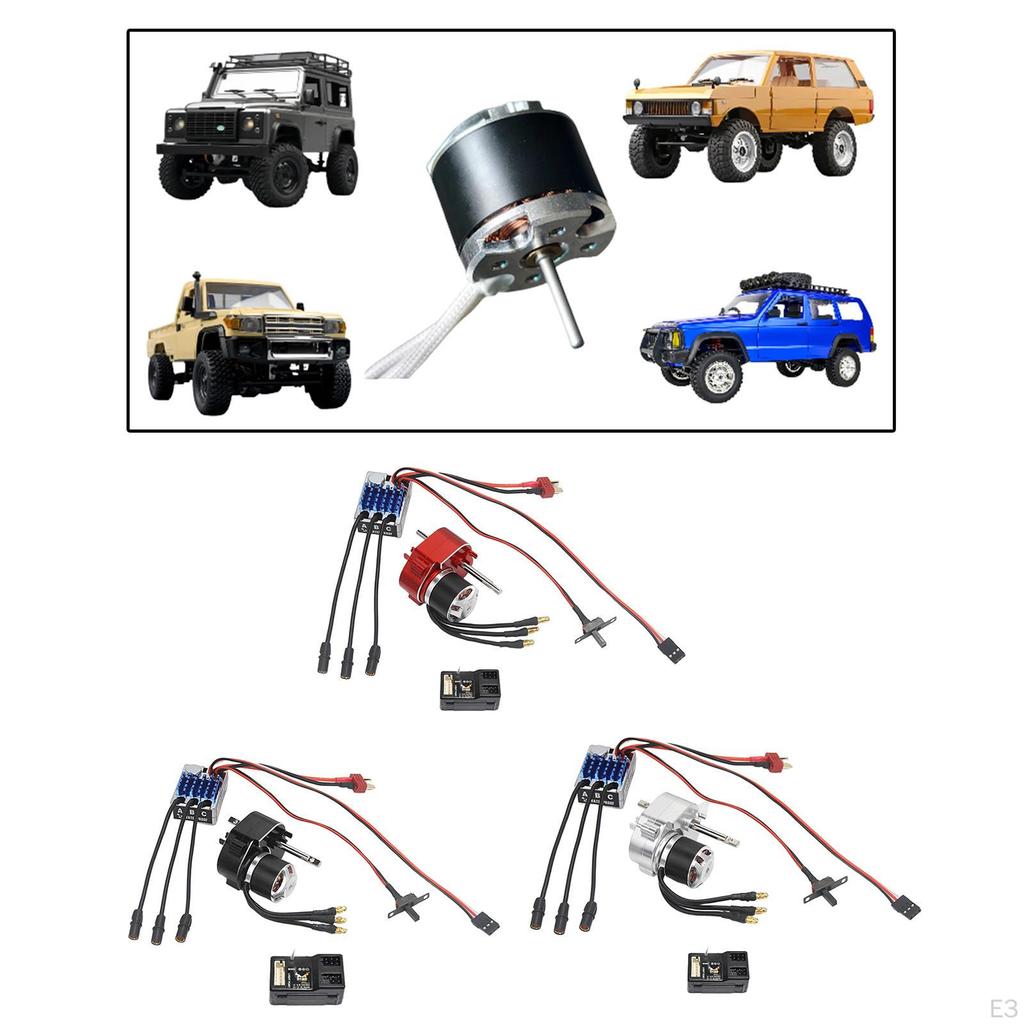 Brushless Gearbox ESC Combo for 1/12 RC Car Vehicle High Performance Receiver Included MN82