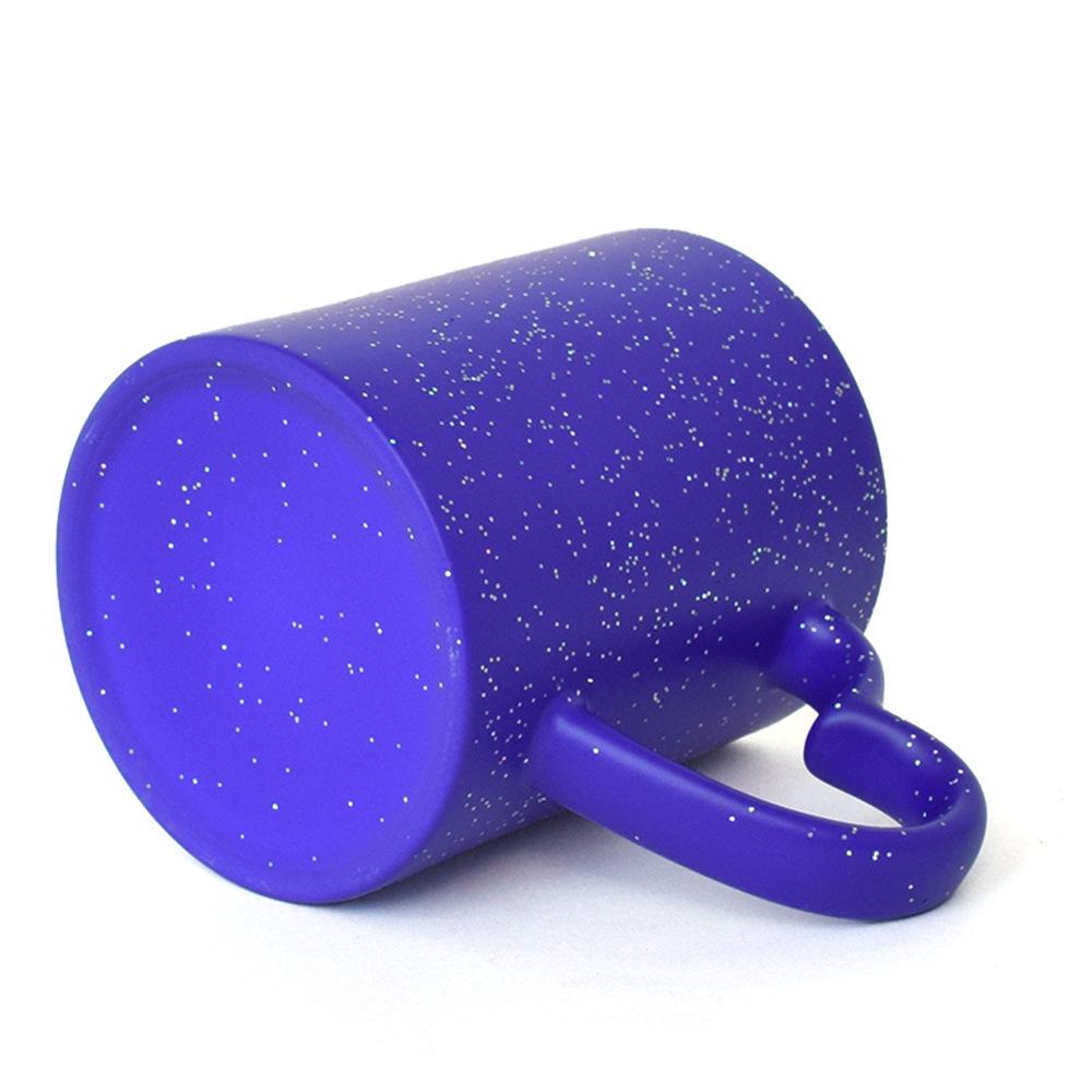 Starry Sky Heart Handle Temperature-Sensitive Color-Changing Cup with Customizable Image Logo