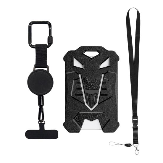 

Ключниця-застібка для мобільного телефону з шнуром 60 см Тримач для посвідчення особи Висувний затискач Протикрадіжка Захисна застібка-кліп для подорожей, пішого туризму E