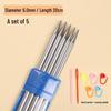 Rust-Proof Stainless Steel Double-Ended Knitting Needles for Handmade Dolls, Scarves, and Sweaters
