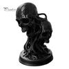 Gothic Style Home Accents 3D Printed Double Skull Ornament, Resin Twisted Skeleton Figurine, Desktop Secret Room Atmosphere Accessories Statue