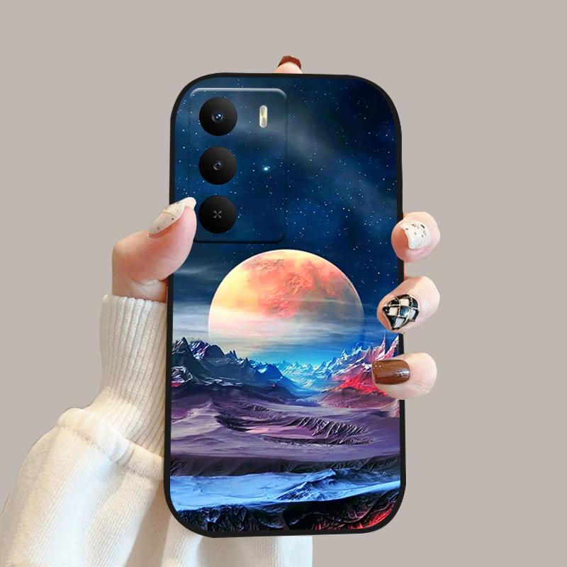 For Realme V60 Pro Case V 60 Pro Silicone Soft TPU Phone Bumper Cover For Realme 14x 5G Fashion Cute Cartoon Protective Fundas