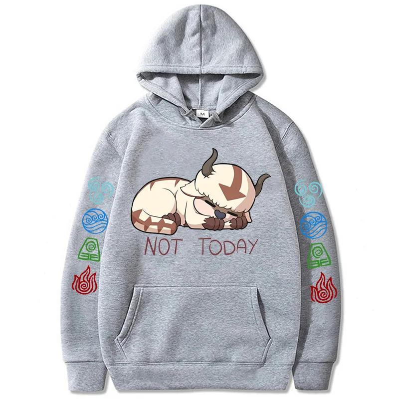 90s Casual Sweatshirts Avatar The Last Airbender Y2k Mens Hoodies Streetwear Hip Hop Harajuku Pullovers Fashion Mange Clothes