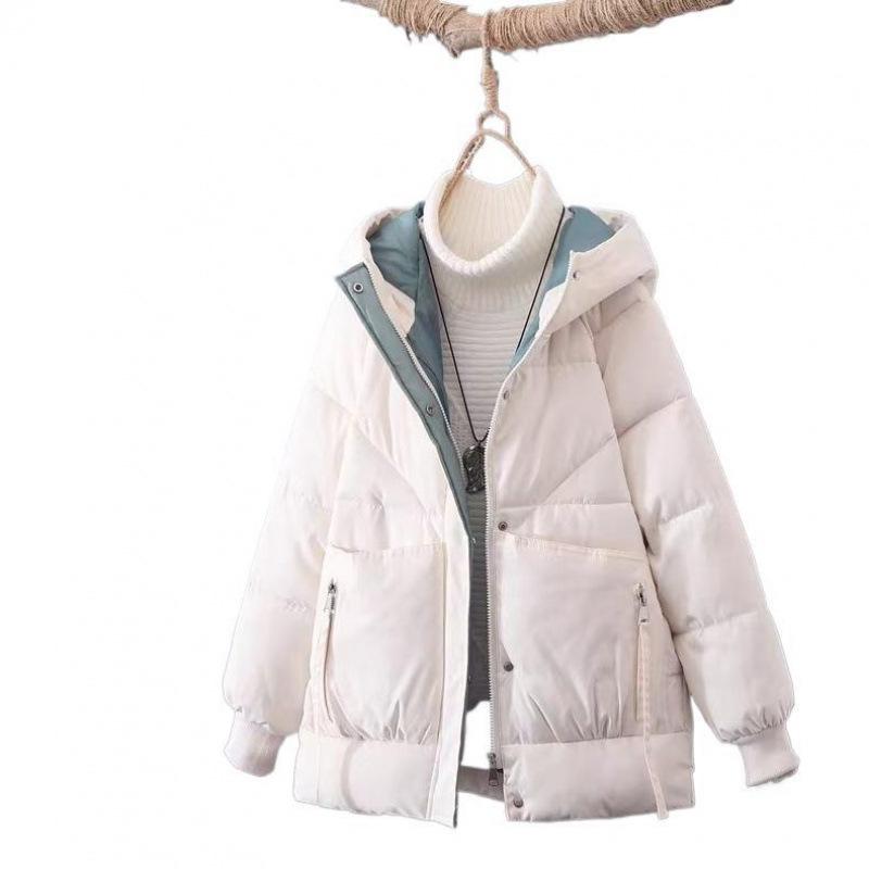 Neue Damen Kurz Winter Kapuzen Baumwolljacke Koreanische Version der Baumwolljacke Joker Brot und Kleidung