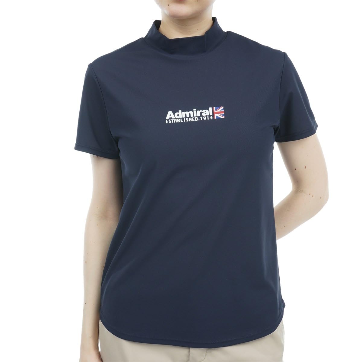 

Admiral Golf Basic Front Logo Mock Neck Shirt ADLA314