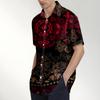Retro Bohemian Print - Men's Casual Short Sleeved Shirt
