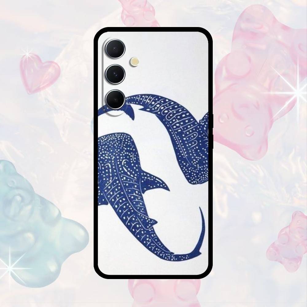 AAA Whale  Phone Case For Samsung S25,S24,S21,S22,S23,S30,Ultra,S20,Plus,Fe,Note,10,9,5G Black Cover