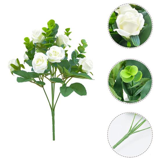 Beautiful Artificial Bouquet Realistic 5-Forks Long Lasting