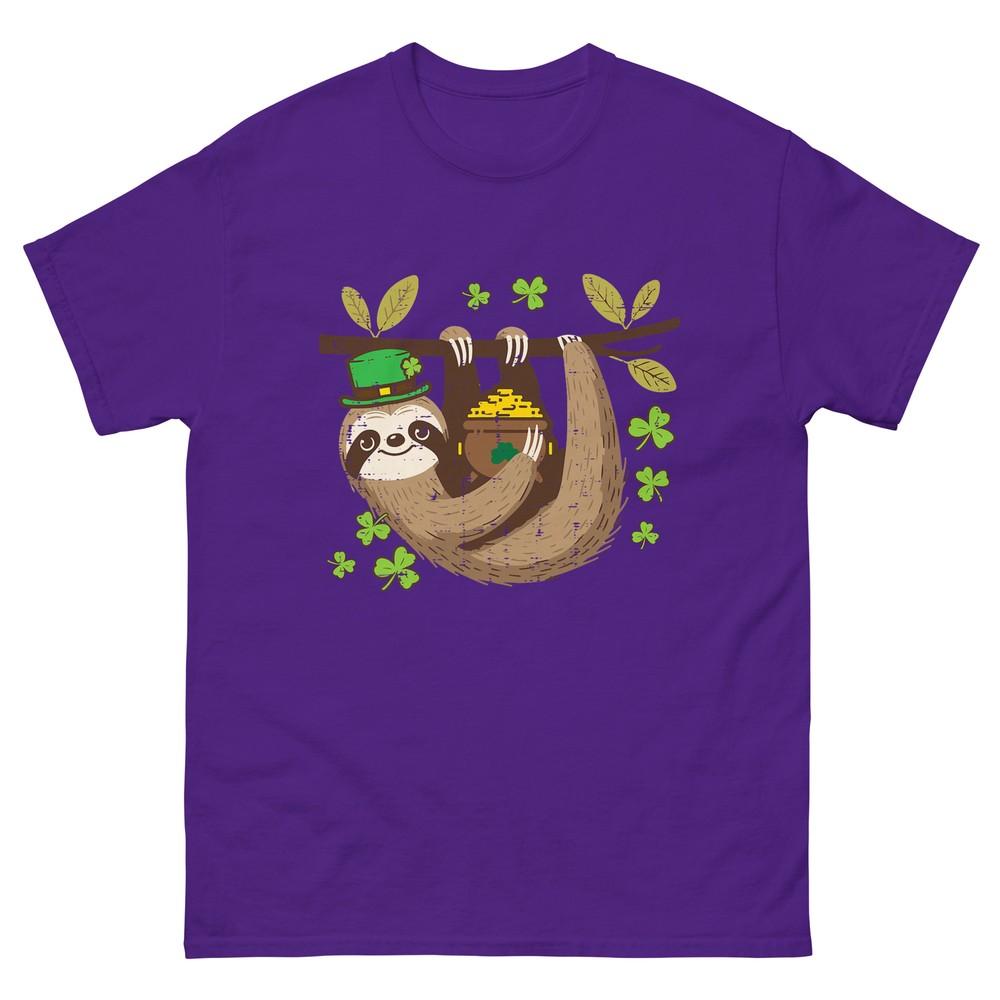 St Patricks Day Sloth Saint Pattys Paddys Kids Unisex Unisex TShirt