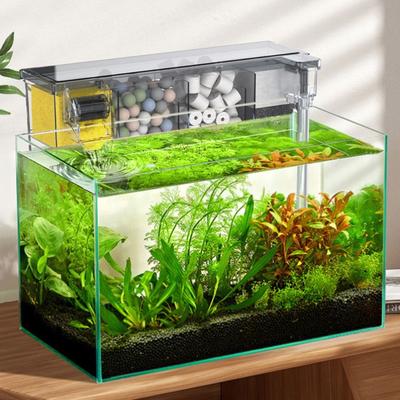 Wandhängendes Aquarium Leiser Eingebauter Wasserfall-Filterkasten Zirkulierend Mit Wasserpumpe Zirkulierender Wasserreiniger für Zuhause