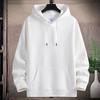 QICED Męska Moda Casual Jednolity Kolor Nadruk Jesień Zima Bluza z Kapturem Casual Chic