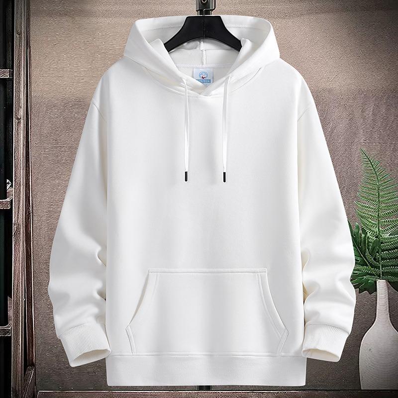 QICED Męska Moda Casual Jednolity Kolor Nadruk Jesień Zima Bluza z Kapturem Casual Chic